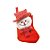 Enfeite de Pendurar Bota Boneco de Neve - Vermelho e Branco - 25cm - 1 unidade - Cromus - Rizzo - Imagem 1