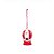 Enfeite para Pendurar Balão com Boneco de Neve - 8cm - 1 unidade - Cromus - Rizzo - Imagem 1