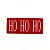 Capacho de Fibra - HoHoHo Vermelho/Branco - 25x55cm - 1 unidade - Cromus - Rizzo - Imagem 1