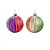 Bolas de Natal com Gomos Glitter - Colorido - 10cm - 4 unidades - Cromus - Rizzo - Imagem 1