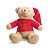 Urso de Pelúcia com Camisa "Ho Ho Ho" - 30cm  - 1 unidade - Cromus - Rizzo - Imagem 1