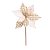 Flor Decorativa de Natal Poinsétia - Xadrez - 30cm  - 1 unidade - Cromus - Rizzo - Imagem 1