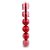 Bolas de Natal em Tubo - Vermelho Fosco - 10cm - 6 unidades - Cromus - Rizzo - Imagem 1