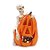 Enfeite Decorativo Halloween - Caveira com Abóbora Boo - 20cm - 1 unidade - Cromus - Rizzo - Imagem 1
