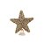Ponteira De Árvore Estrela Ouro - 18cm - 1 unidade - 1 unidade - Cromus - Rizzo - Imagem 1