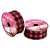 Fita de Cetim ECF007TR 30mm - Cor 006 - Xadrez Vermelho e Preto - Rolo 10 metros  - 1 unidade - Progresso  - Rizzo - Imagem 1