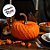 Enfeite Decorativo de Halloween - Abóbora de Papel -  42cm - 1 unidade - Girotoy - Rizzo - Imagem 3