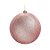 Bolas de Natal Glitter - Rosa - 20cm - 1 unidade - Cromus - Rizzo - Imagem 1
