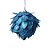 Bola de Natal Decorada - Azul - 10cm - 3 unidades - Rizzo - Imagem 1
