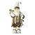 Papai Noel Decorativo Em Pé - Branco/Marrom - 45cm - 1 unidade - Rizzo - Imagem 1