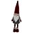 Papai Noel Decorativo Em Pé - Vermelho/Cinza - 63cm - 1 unidade - Rizzo - Imagem 1