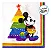 Guardanapo de Papel Mickey com Pinheiro - Arco-íris - 33cm - 20 unidades - Cromus - Rizzo - Imagem 4