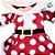 Pelúcia Minnie Noel com Vestido Poá - Vermelho/Branco - 42cm - 1 unidade - Cromus - Rizzo - Imagem 7