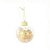Bola de Natal Transparente com Fios - Nacarado Ouro - 8cm - 6 unidades - Cromus - Rizzo - Imagem 1