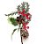 Pick Folhas, Frutas e Pinha Nevado - Verde/Marrom - 30cm   - 1 unidade - Cromus - Rizzo - Imagem 1