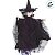 Enfeite Decorativo Halloween - Bruxa Cleo - Roxo - 1 unidade - Cromus - Rizzo - Imagem 3
