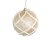 Bola de Natal Decorada - Champagne - 10cm - 3 unidades - Rizzo - Imagem 1