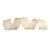 Fita Decorativa de Natal - Bege - 6.3cm x 9.14m - 1 unidade - Rizzo - Imagem 1