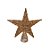 Estrela Decorativa de Natal - Champanhe - 16cm - 1 unidade - Rizzo - Imagem 1