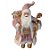 Papai Noel Decorativo em Pé de Natal - Rosa/Branco - 60cm - 1 unidade - Rizzo - Imagem 1