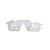 Fita Decorativa Aramada de Natal - Branco - 6,3cm x 9,14m - 1 unidade - Rizzo - Imagem 1