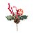 Galho Decorativo de Natal - Vermelho/Branco - 23cm - 1 unidade - Rizzo - Imagem 1