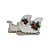 Treno Decorativo de Natal - Branco - 30cm - 1 unidade - Rizzo - Imagem 1