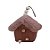 Casinha Decorativa de Natal - Rosa - 13cm - 1 unidade - Rizzo - Imagem 2