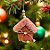 Casinha Decorativa de Natal - Rosa - 13cm - 1 unidade - Rizzo - Imagem 1