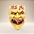 Máscara de Halloween Kiss Me - Amarelo/Vermelho - 1 unidade - Cromus - Rizzo - Imagem 1