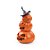 Enfeite Decorativo Halloween - Trio de Abóboras Noite do Terror com LED - 19cm - 1 unidade - Cromus - Rizzo - Imagem 2