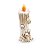 Enfeite Decorativo Halloween - Vela com Crânios - 20cm - 1 unidade - Cromus - Rizzo - Imagem 2
