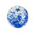 Balão Bubble Transparente com Confete Hexagonal - Azul Escuro - 18" 45cm  - 1 unidade - Partiufesta - Rizzo - Imagem 1
