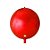 Balão de Festa Metalizado 25" 63cm - Orbz Tradicional - Vermelho - 1 unidade - Balões São Roque - Rizzo - Imagem 1