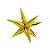 Balão de Festa Metalizado 26,5" 67,2cm - Estrela Gota Ouro - 1 unidade - Funny Fashion - Rizzo - Imagem 1