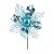 Flor de Cabo Curto de Natal - Azul Claro - 21cm - 1 unidade - Cromus - Rizzo - Imagem 1