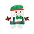 Brinquedo para Pet de Natal - Boneco de Neve Branco - 20cm - 1 unidade - Cromus - Rizzo - Imagem 1