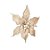 Poinsetia Decorativa de Natal - Veludo Champagne - 44cm - 1 unidade - Rizzo - Imagem 1