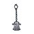 Enfeite Decorativo Halloween - Corrente com Machado - 74x24cm - 1 unidade - Cromus - Rizzo - Imagem 2