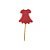 Pick Decorativo - Vestido Vermelho - 12 unidades - Miss Embalagens - Rizzo - Imagem 1