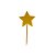 Pick Decorativo - Estrela Amarela - 12 unidades - Miss Embalagens - Rizzo - Imagem 1