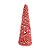 Enfeite Decorativo de Natal - Topiaria de Juta - Vermelho - 28cm - 1 unidade - Cromus - Rizzo - Imagem 1