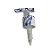 Válvula Pump Reto - Floral Branco e Azul - 1 unidade - Rizzo - Imagem 1