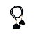 Cordão Decorativo - Preto Flor - 32cm - 1 unidade - Rizzo - Imagem 1