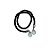 Cordão Decorativo - Preto Pingente Gota - 32cm - 1 unidade - Rizzo - Imagem 1