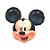 Balão de Festa Metalizado 25" 63cm - Mickey Mouse - 1 unidade - Cromus - Rizzo - Imagem 1