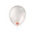 Balão Profissional Premium Uniq 11''27cm - Branco Pérola - 25 unidades - Balões São Roque - Rizzo - Imagem 1