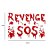 Adesivo Decorativo de Halloween - Revenge SOS  - 1 unidade - Rizzo - Imagem 2
