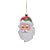 Enfeite de Natal para pendurar - Rosto Papai Noel - 14cm - 1 unidade -  - Rizzo - Imagem 1