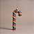Enfeite de Natal para pendurar - Candy Cane - 16 cm - 1 unidade - Cromus - Rizzo - Imagem 1